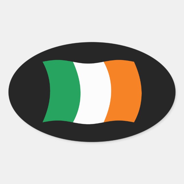 Irland Flaggen Aufkleber (Vorderseite)