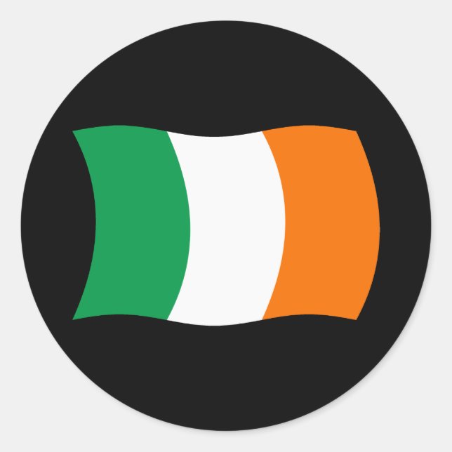 Irland Flaggen Aufkleber (Vorderseite)
