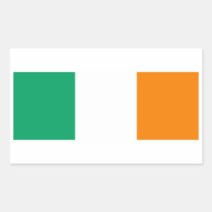 Irland-Flaggen-Aufkleber Rechteckiger Aufkleber