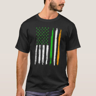 Irland Flaggen Irish American Flag Vintag St Patri T-Shirt