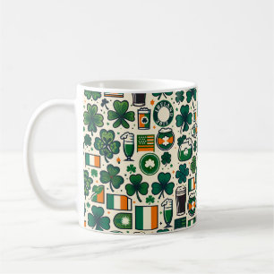 Irland Flaggen Irish Kleeblatt Celtic St Patricks  Kaffeetasse
