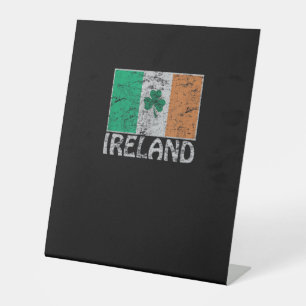 Irland Flaggen Irland irische Flaggen für Männer u Sockelschild