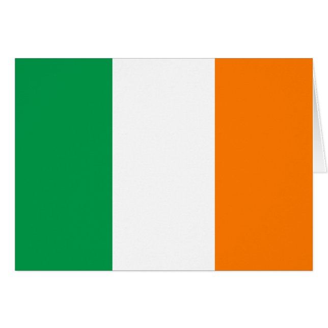 Irland-Flaggen-Karte (Vorderseite (Horizontal))