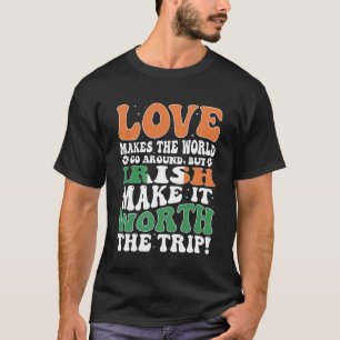 Irland Flaggen Männer und Frauen Niedlich Til Irla T-Shirt