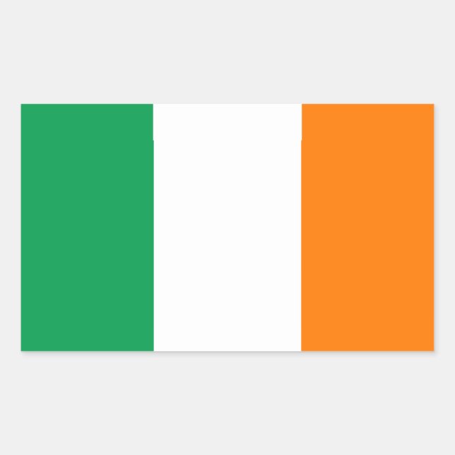 Irland Flaggenaufkleber Rechteckiger Aufkleber (Vorderseite)