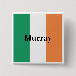 Irland Flaggenfarben Irischer Nachname Benutzerdef Button