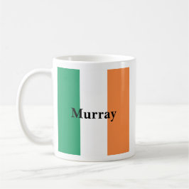 Irland Flaggenfarben Irischer Nachname Benutzerdef Kaffeetasse