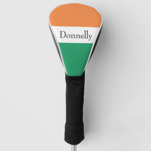 Irland Flaggenfarben Irischer Nachname Name Benutz Golf Headcover