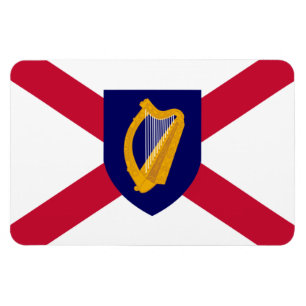 Irland Flaggenmagnet - Cross & Harp Schild Magnet