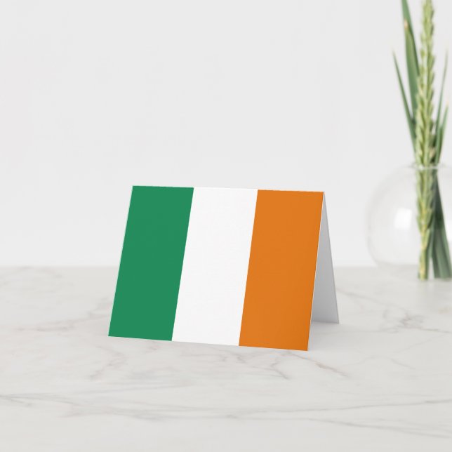 Irland Flaggennotecard Karte (Vorderseite)