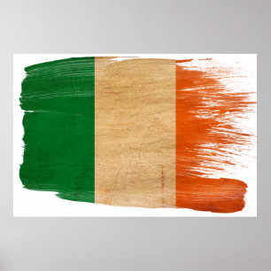 Irland Flaggenposter Poster