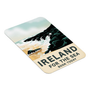 Irland "For Sea" Nautical travel poster Magnet