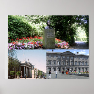 Irland Fotocollage, Dublin Poster