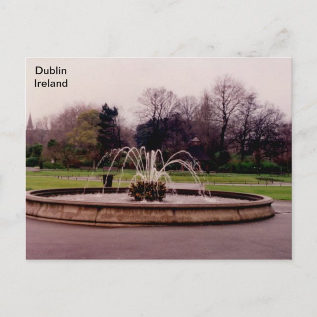 Irland, Fountain, St. Stephens Green, Dublin Postkarte (Vorderseite)