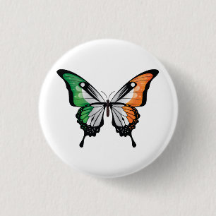 Irland Frack Butterfly Flag Button
