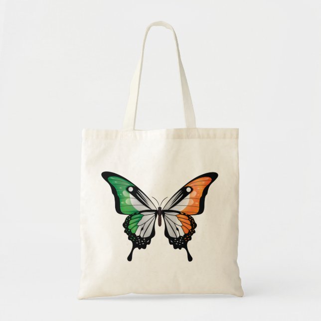 Irland Frack Butterfly Flag Tragetasche (Vorne)