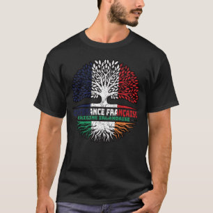 Irland - Frankreich - Treots-Flagge T-Shirt