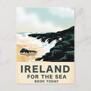 Irland "Für das Meer" Nautil-Reiseposter Postkarte