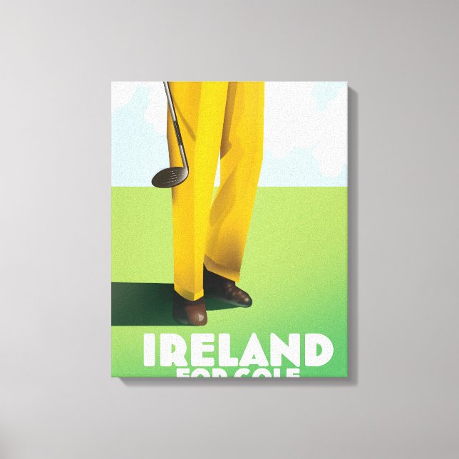 Irland für Golf Leinwanddruck (Vorderseite)