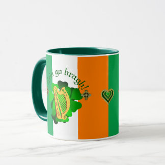 Irland für immer/Erin gehen Bracht/Herz Gold/Grün Tasse