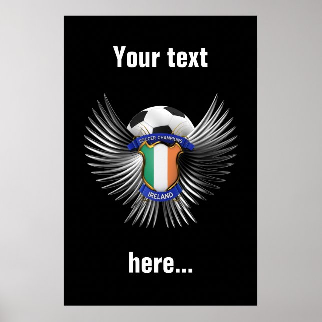 Irland Fußball-Champions Poster (Vorne)