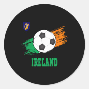 Irland Fußball Irischer Fußball Irland Futbol  Runder Aufkleber