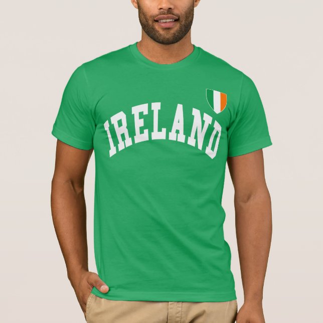 Irland-Fußball-Jersey-Art T-Shirt (Vorderseite)
