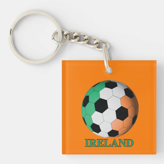 Irland Fußball Schlüsselanhänger (Vorderseite)
