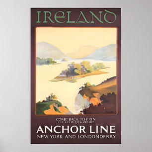 Irland Gemälde Irische Dekoration Reiseplakat Kuns