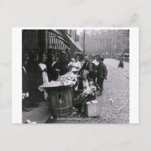 Irland - Georges Street-Händler c1927 Dublin Postkarte