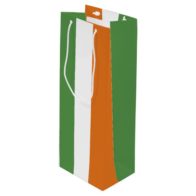Irland Geschenktüte Für Weinflaschen (Vorderseite Schrägansicht)
