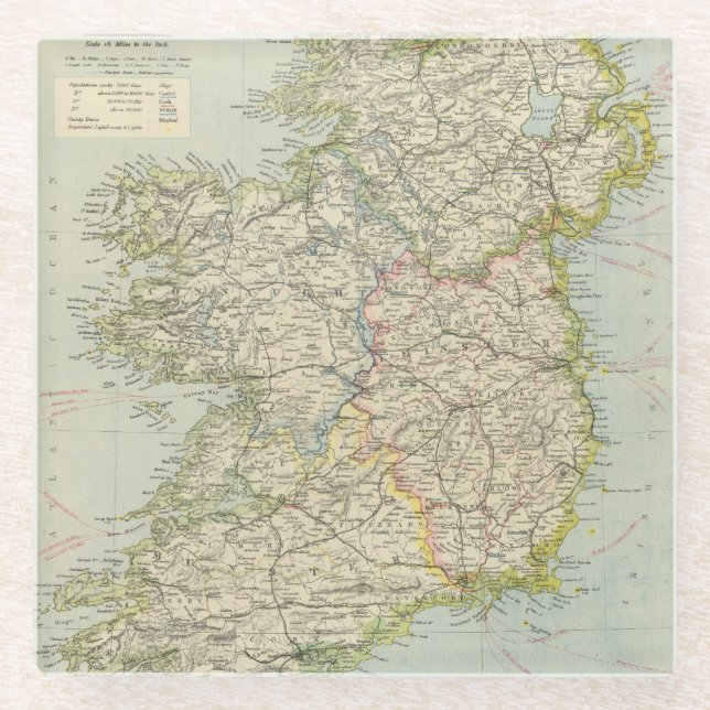 Irland Glasuntersetzer (Vorderseite)