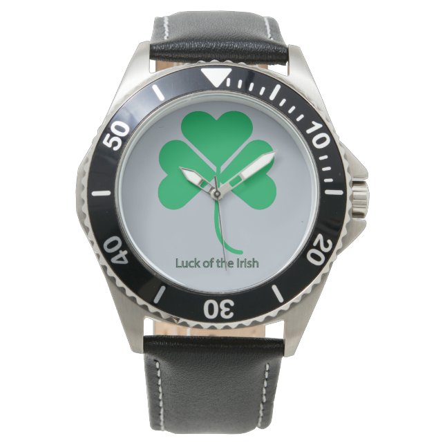 Irland-Glück Armbanduhr (Vorderseite)