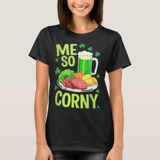 Irland-Glück Grüner Bier- und Corned-Beef-Schmaus T-Shirt