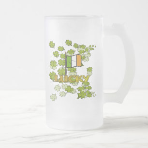 Irland-Glück Mattglas Bierglas