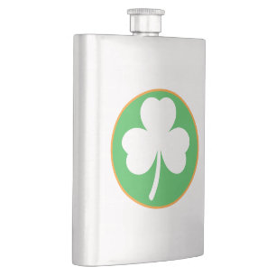 Irland Glück Shamrock Flachmann