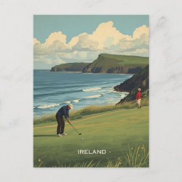 Irland Golfing Postkarte