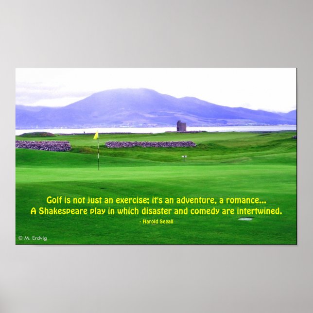 Irland Golfplatz Print Poster (Vorne)