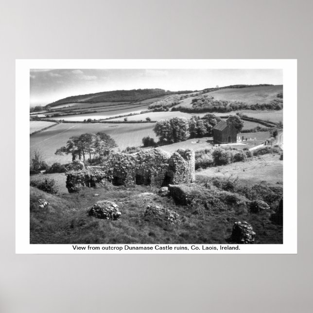 Irland - Grafschaft Laois, Dunamase Castle Poster (Vorne)