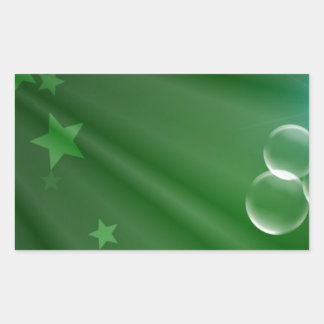 Irland Green Pattern Art Peace Liebe Destiny Rechteckiger Aufkleber