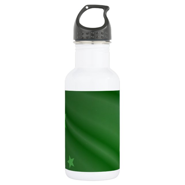 Irland Green Pattern Art Peace Liebe Destiny Trinkflasche (Vorderseite)