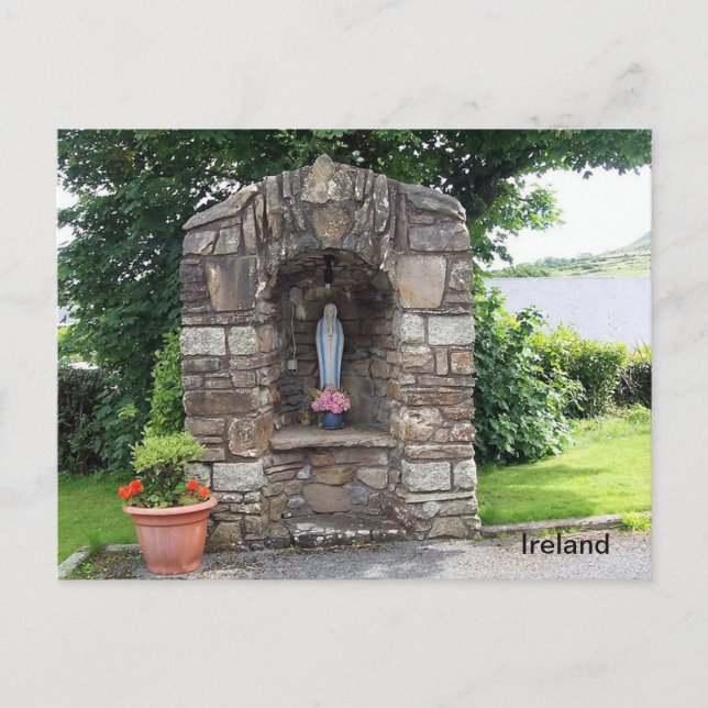 Irland, Grotto St. Mary's Church, Camp, Grafschaft Postkarte (Vorderseite)