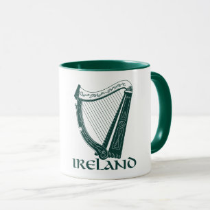 Irland-Harfen-Entwurf, irische Harfe Tasse