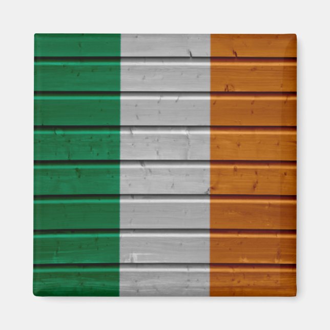 Irland Holzputz Textur-Magnet Magnet (Vorne)