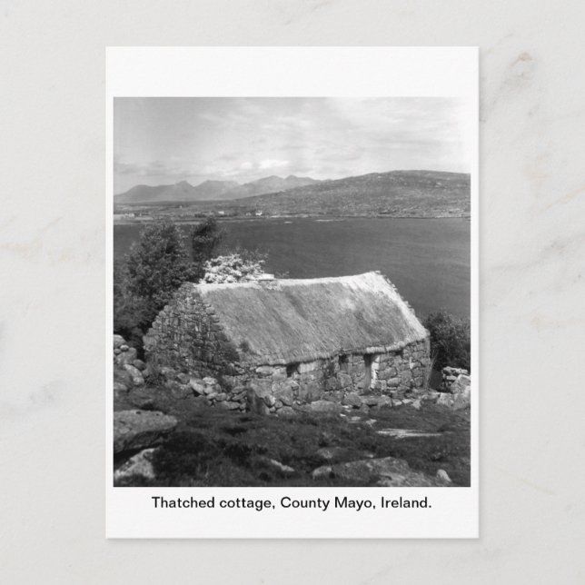 Irland Hütte, Landkreis Mayo Postkarte (Vorderseite)