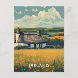 Irland Hütte Postkarte