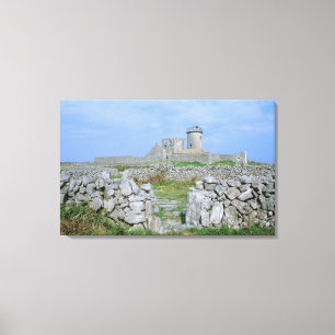 Irland, Inishmore, Aran Insel, Dun Aengus Fort Leinwanddruck