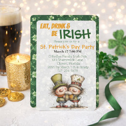 Irland-inspirierte St. Patrick’s Day-Party Einladung