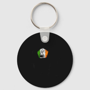 Irland Irisch Eire Flagge Design Auf Fußballtrikot Schlüsselanhänger