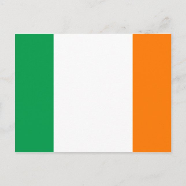 Irland (irisch) Flaggenpostkarte Postkarte (Vorderseite)
